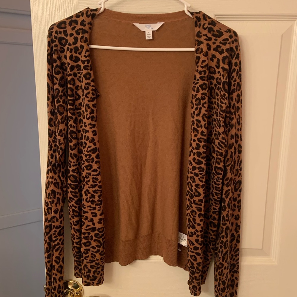 Leopard print cardigan